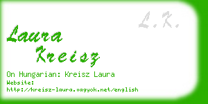laura kreisz business card